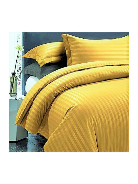 Kotonia Home Cuvertură Extra-dublu Bumbac Mustard 220x240cm