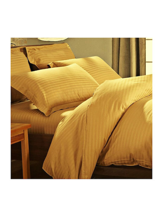 Kotonia Home Cuvertură Extra-dublu Bumbac Mustard 220x240cm