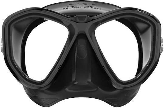 Seac Mască De Scufundare Din Silicon Symbol Neagră