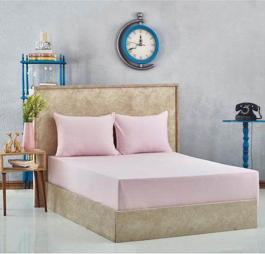 Kotonia Home Προστατευτικό Επίστρωμα Μονό Ροζ 100x200+20εκ.