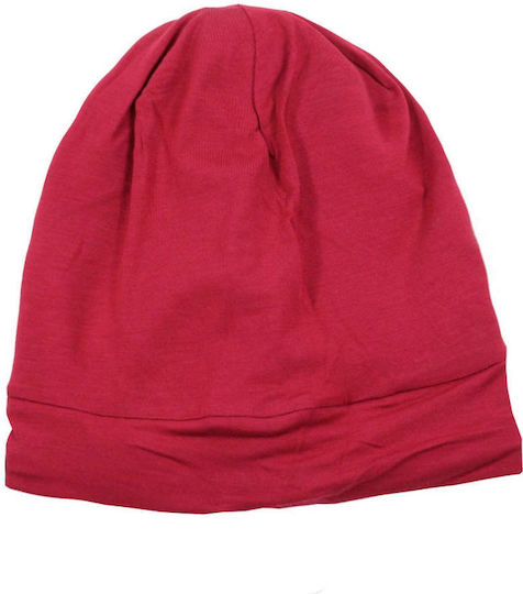 Bordeaux Red Satin Lined Sleep Cap Hair Protection