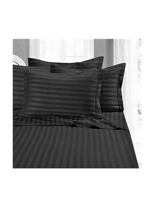 Kotonia Home Калъф за възглавница от 100% Памук Черен 2бр 40x40см