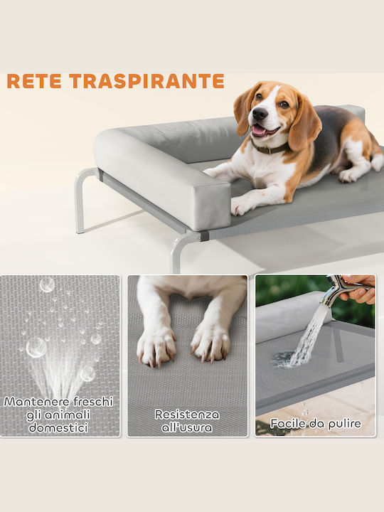 Pawhut Pillow Dog Gray 110x75cm