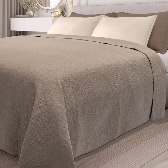 Lino Home Ligero Покривало Кингсайз Микрофибър Mocca 220x240см