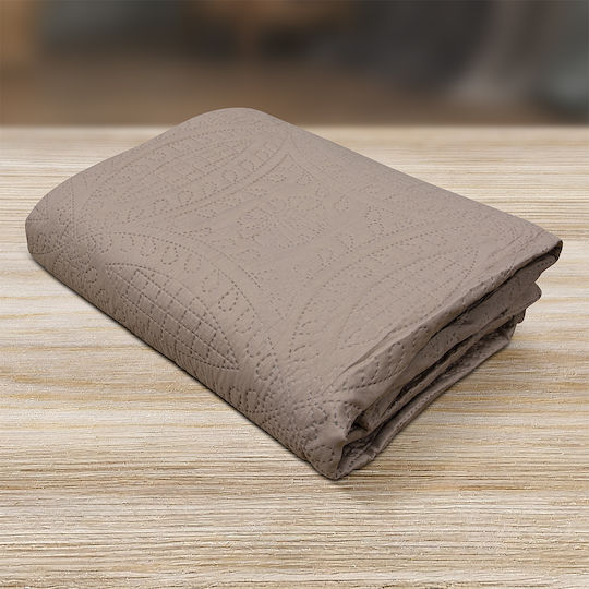 Lino Home Ligero Покривало Кингсайз Микрофибър Mocca 220x240см