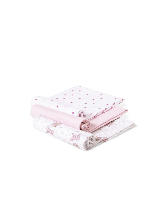 Interbaby Πάνα Αγκαλιάς 80x80cm 3τμχ Interbaby Πάνα Αγκαλιάς 80x80cm 3τμχ