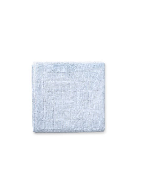 Interbaby Muslin Swaddle Wraps Blue 80x80cm. 3pcs