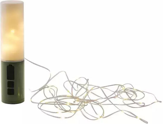 Easy Camp Lupin Led Rechargeable Lantern for Camping with Flashlight & Powerbank Khaki