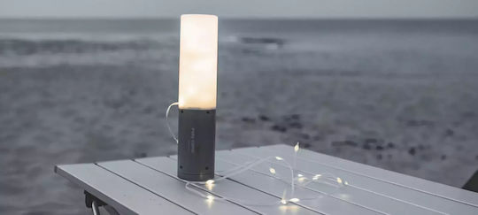 Easy Camp Lupin Led Rechargeable Lantern for Camping with Flashlight & Powerbank Khaki