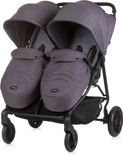 Chipolino Top Stars Double Stroller Suitable for Newborn Anthracite 13.35kg