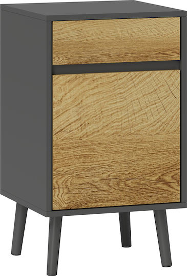 Ξύλινο Γκρι 40x39x69cm 831-966V00CG