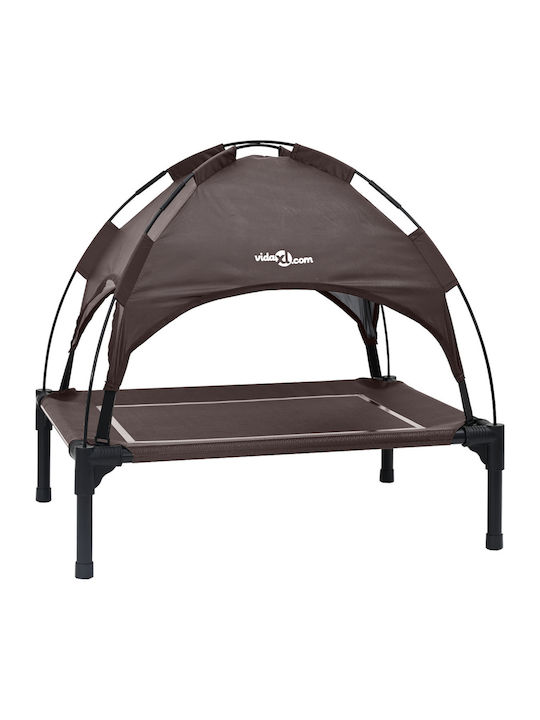 vidaXL Elevated Dog Bed Brown vidaXL Elevated Dog Bed Brown