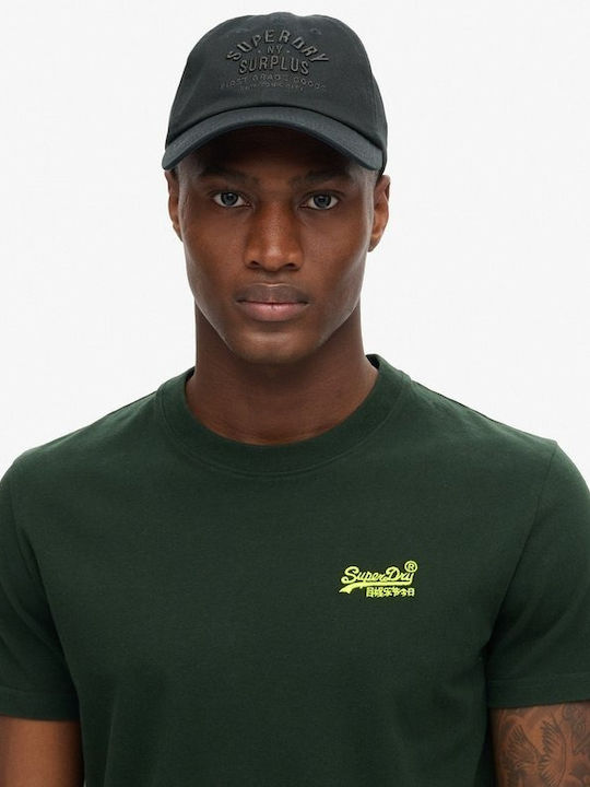 T-shirt Forest Green, Fluro Yellow