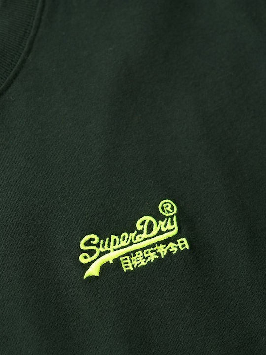 T-shirt Forest Green, Fluro Yellow