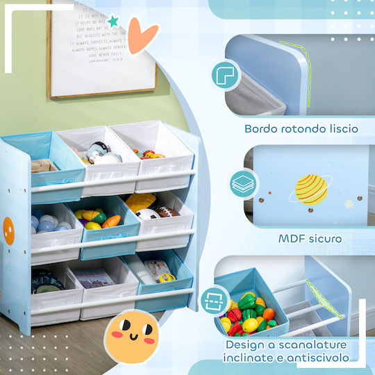 Zonekiz Toy Storage System Light Blue 63x30x60cm 1pcs