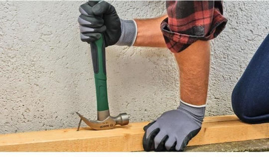 Bosch Claw Hammer 450g Carbide Steel V-shaped Claw Puller Soft Grip Handle Low Vibration