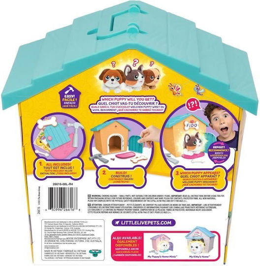 Giochi Preziosi Little Live Pets Light Blue Little House with Surprise Puppy for 5+ Years (Miscellaneous Designs)