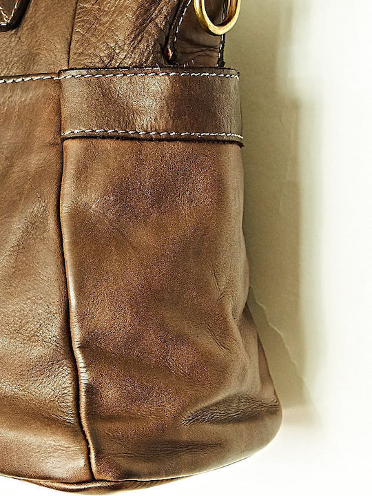 Leather Women's Bag Shoulder Brown