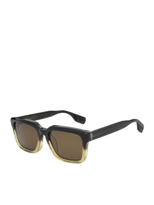 Ted Baker Unisex Γυαλιά Ηλίου με Πολύχρωμο Κοκκάλινο Σκελετό και Καφέ Φακό TB1718 101