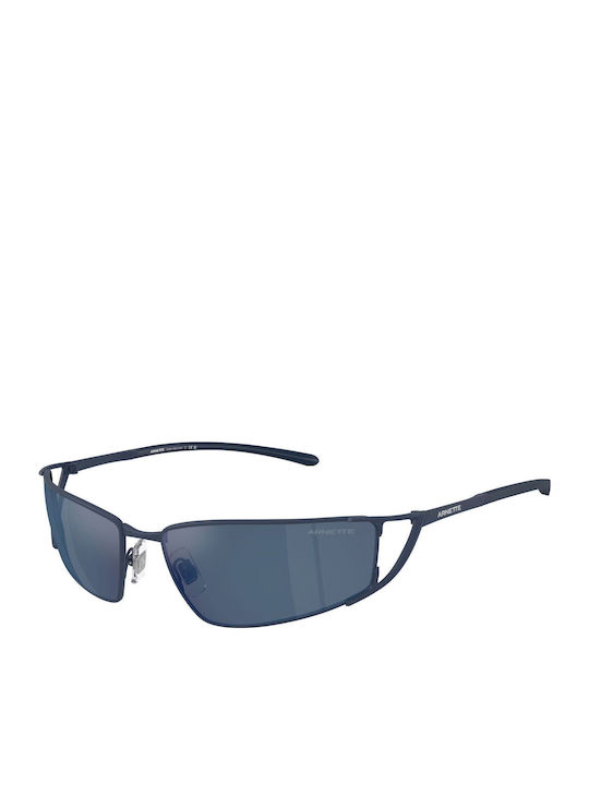 Arnette Junction Men's Sunglasses with Blue Metal Frame and Blue Mirror Lens