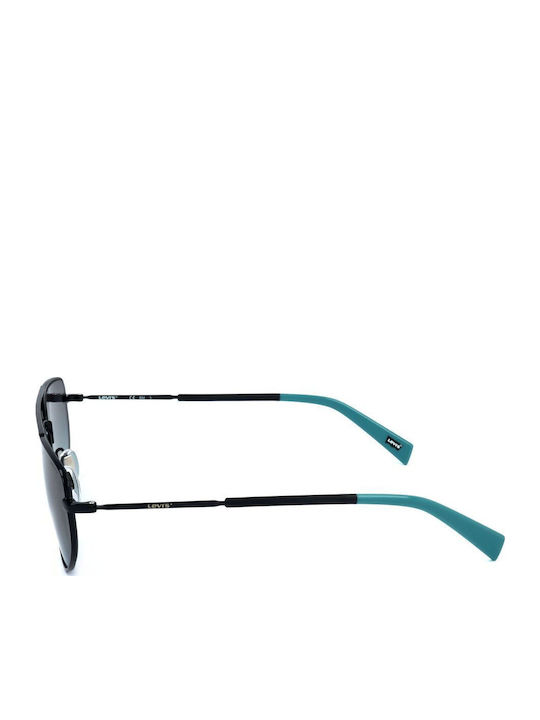 Levi's Unisex Sunglasses with Black Metal Frame and Black Gradient Lens LV1018/S 807/I7/S