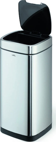 Durable Durable Metallischer Mülleimer mit Sensor Silber 35lt