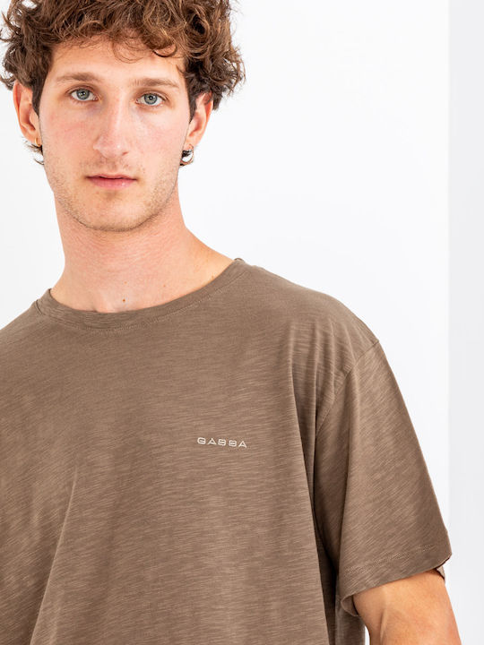 T-shirt Καφέ