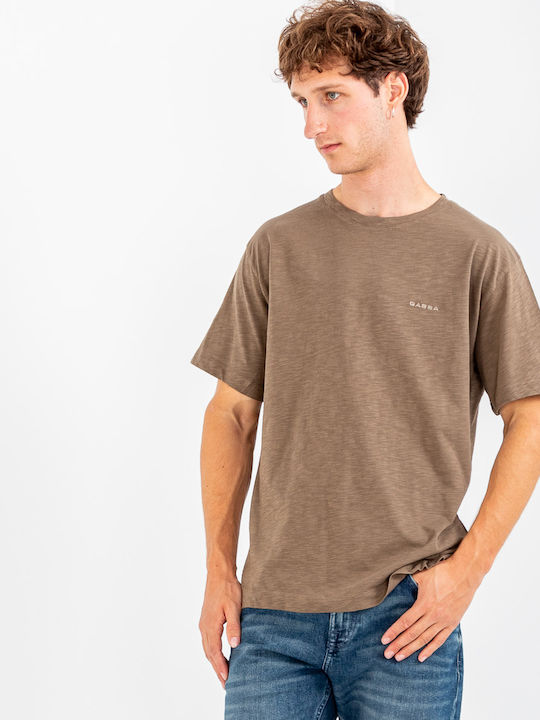 T-shirt Καφέ