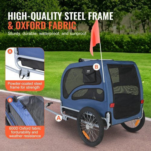 Vevor Waterproof Dog Carrying Bag for Transport up to 40kg Blue