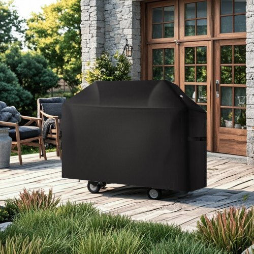 Vevor Husă Pentru Grătar Neagră Din Poliester Cu Protecție UV 52x26x43cm