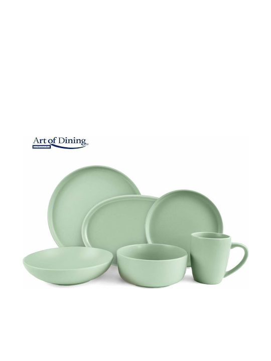 Heinner Yvonne Plate Shallow Ceramic Green 27cm