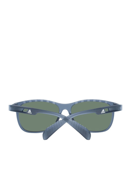 adidas Shine Inline Men's Sunglasses with Gray Plastic Frame and Green Lens SP0014 20N