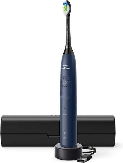 Philips Sonicare Protectiveclean Ηλεκτρική Οδοντόβουρτσα με Αισθητήρα Πίεσης Navy Μπλε