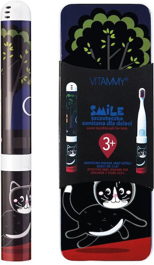 Vitammy Electric Toothbrush Battery with Pressure Sensor and Travel Case Black