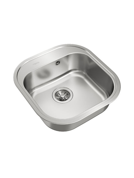Teka Ένθετος Νεροχύτης Inox Μ46.5xΠ48.5cm Ασημί