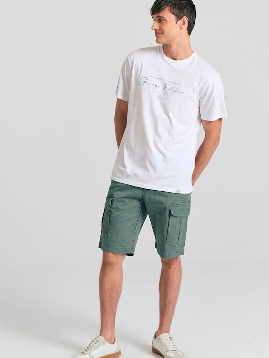 Men's Cargo Shorts Regular Fit Green