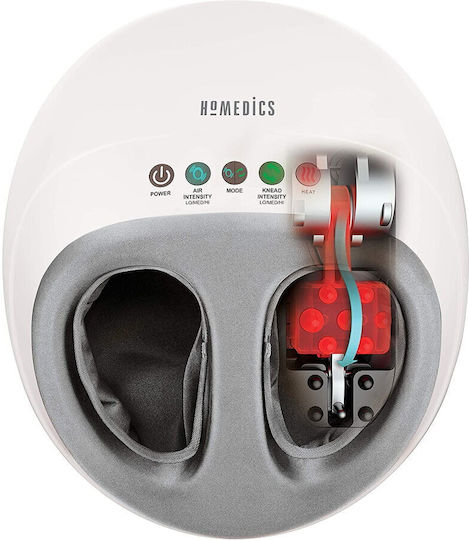 Homedics Air Pro Massage Device Shiatsu for the Legs with Heating Function White