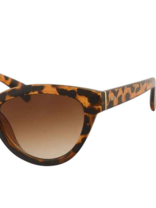 Paolo Moss Women's Sunglasses with Brown Plastic Frame and Brown Gradient Lens
