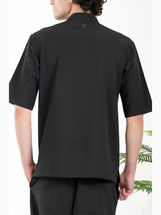 Short Sleeve Blouse Black