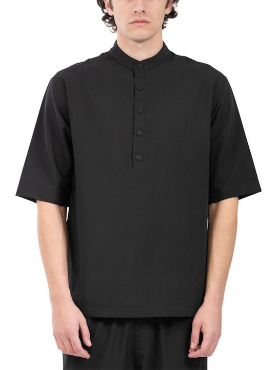 Short Sleeve Blouse Black