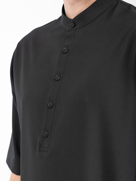 Short Sleeve Blouse Black