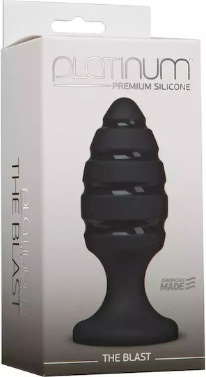 Doc Johnson Platinum Premium Silicone The Blast Anal Plug Black 12cm