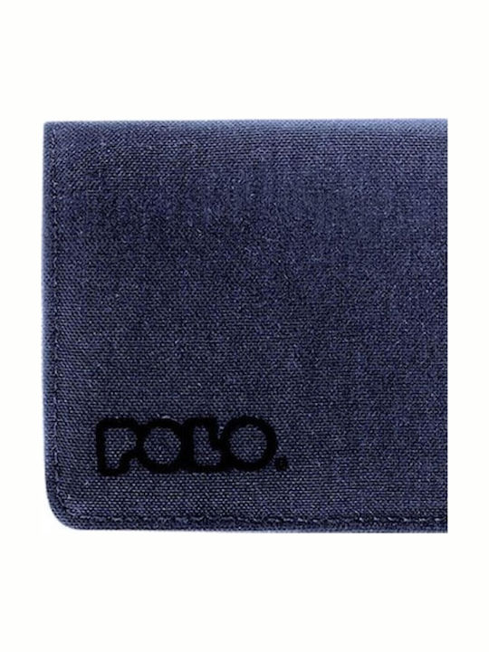 Small Men's Wallet Cards with RFID Blue