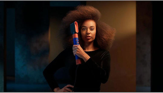Dyson HS08 Airwrap i.d. Curly + Coily Electric Hair Brush with Air for Hair Straightening and Curls 1300W Vinca Blue/Topaz