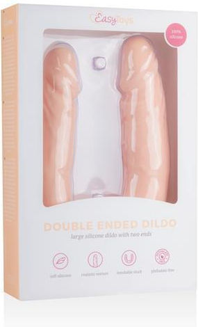 Easytoys Διπλό Dildo Flesh 40cm