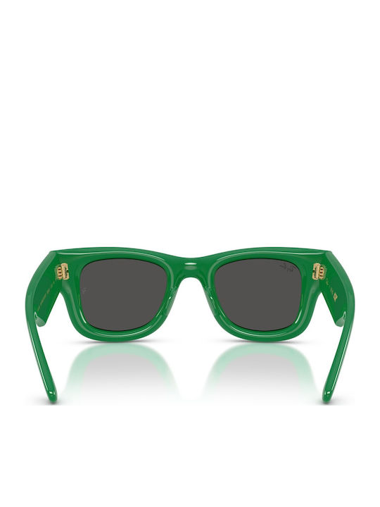 Ray Ban Wayfarer Puffer Unisex Γυαλιά Ηλίου με Πράσινο Κοκκάλινο Σκελετό και Πράσινο Φακό Rb4940 6834/87
