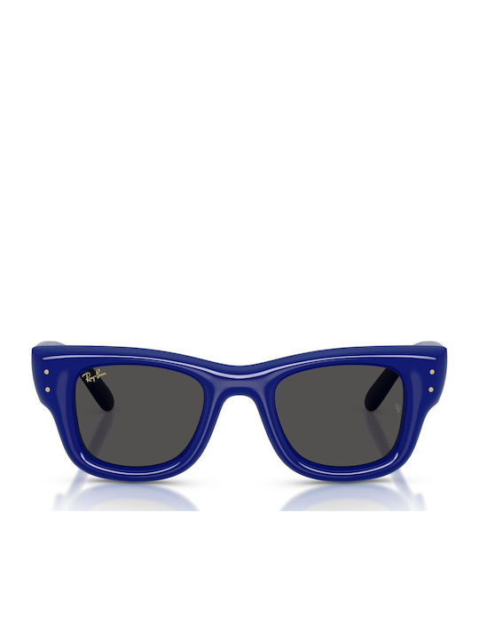 Ray Ban Wayfarer Men's Sunglasses with Blue Plastic Frame and Blue Lens RB4940 6833/87
