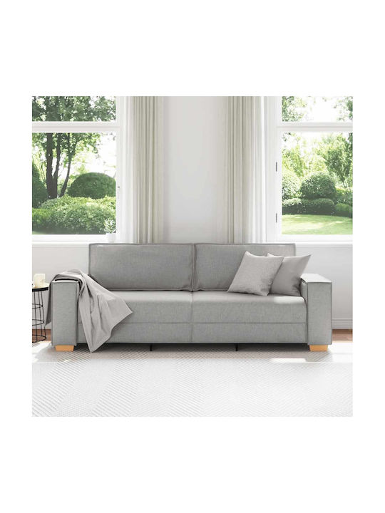 Canapea Cu Trei Locuri Gri 220x78x84cm