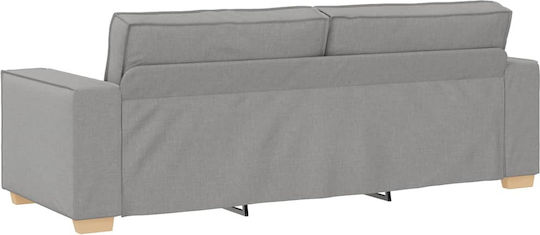 Dreisitzer Sofa Grau 220x78x84cm