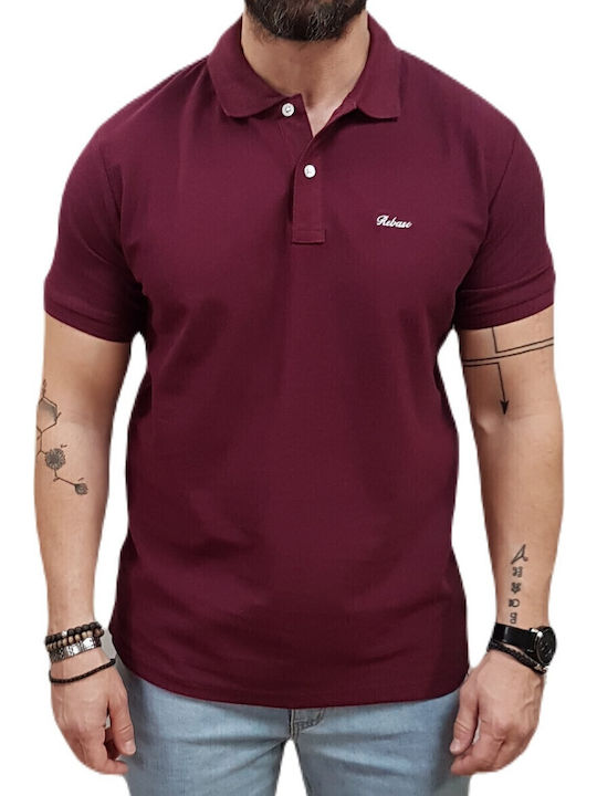 Polo Short Sleeve Blouse Dark Raspberry